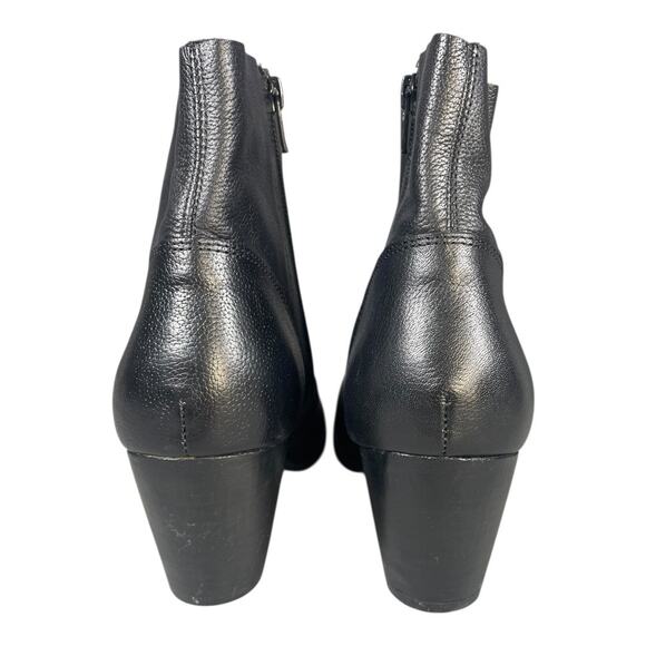 Diba Women’s Black Leather Ankle Boots Size-7.5M - Picture 5 of 9